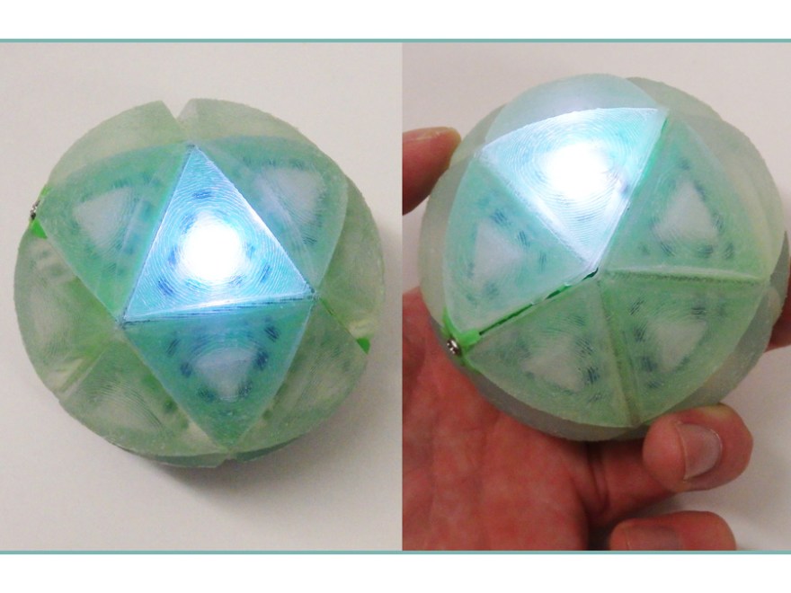 Latest version of IcosaLEDron smart ball