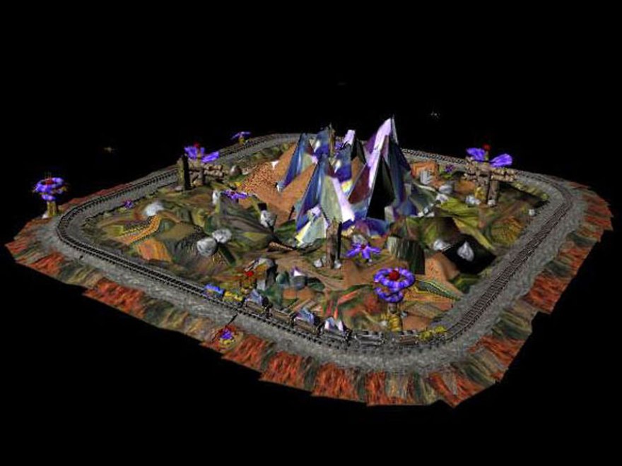 View of environment for computer game